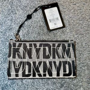 DKNY bifold card BLACK AND GREY CARD HOLDER/WALLET